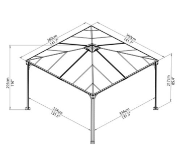 Pavillon mit festem Dach ++ Die schönsten und besten ...